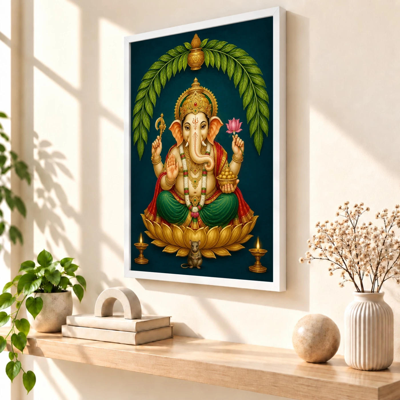 Ganesha — Main Entrance Blessings Frame, view 7