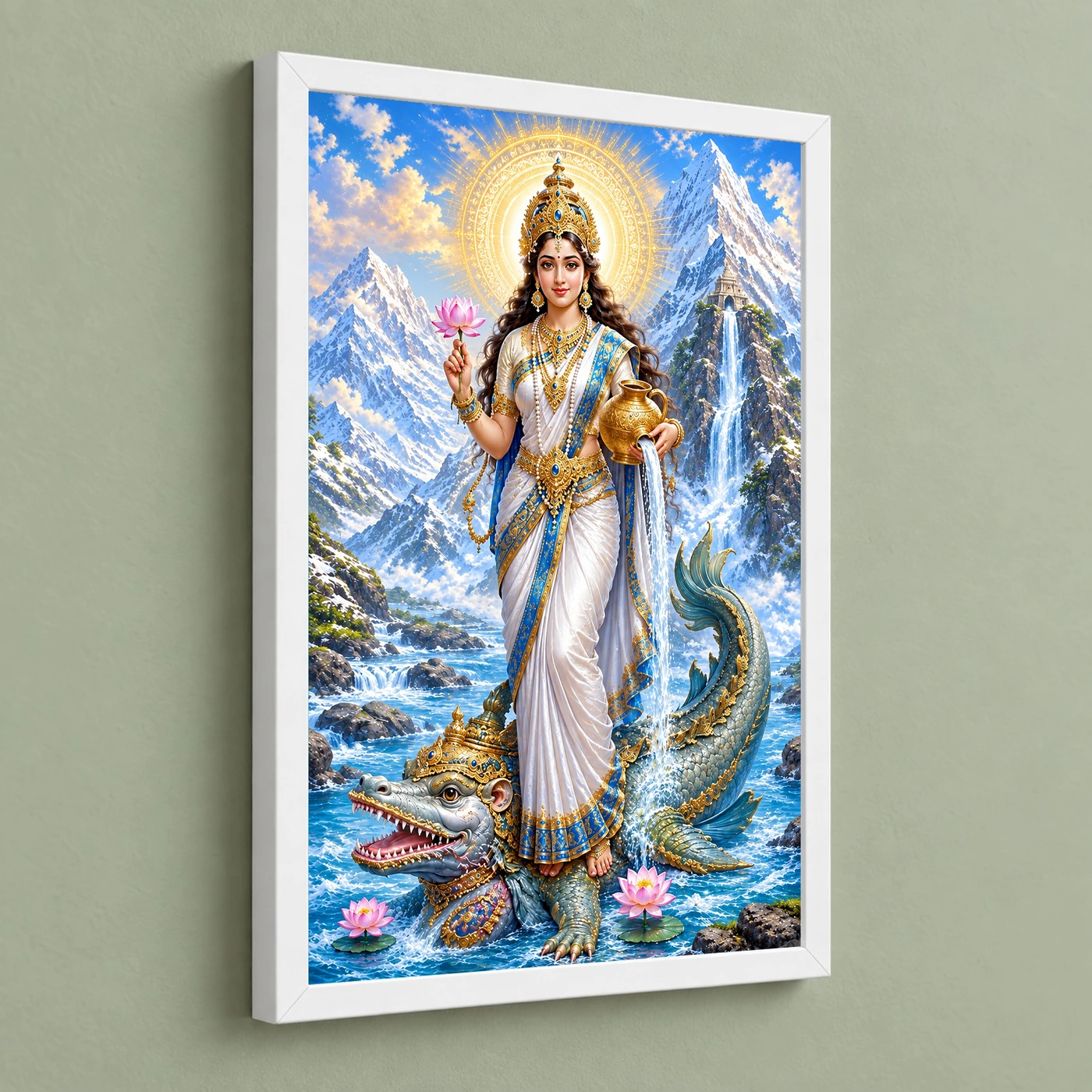 Ganga Maa Makara Vahana Photo Frame, view 5