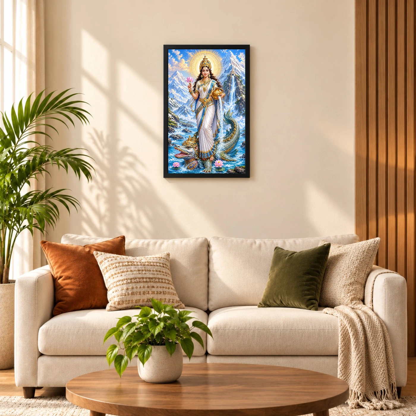 Ganga Maa Makara Vahana Photo Frame, view 8