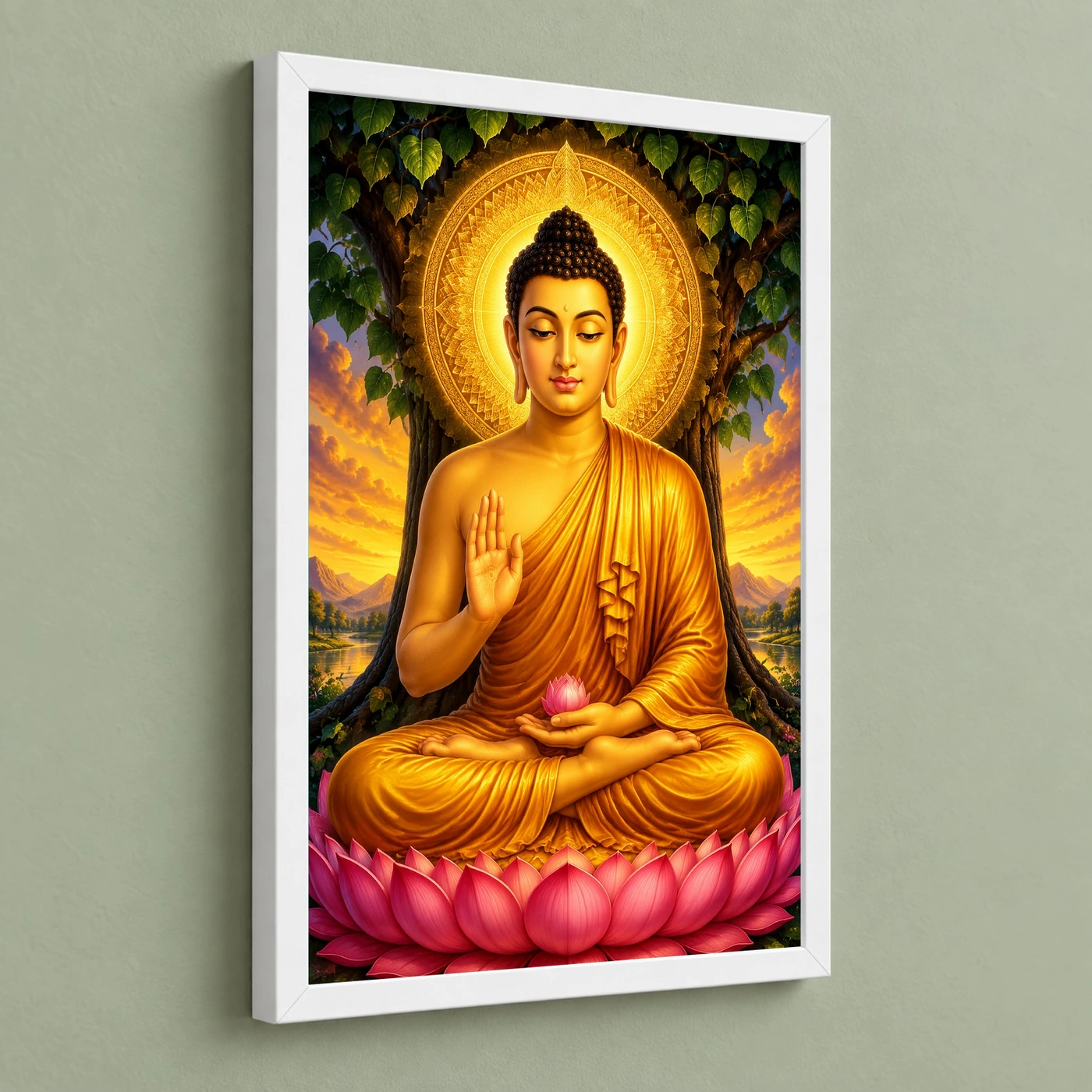Gautam Buddha Royal Jewel-Toned Portrait Photo Frame, view 5