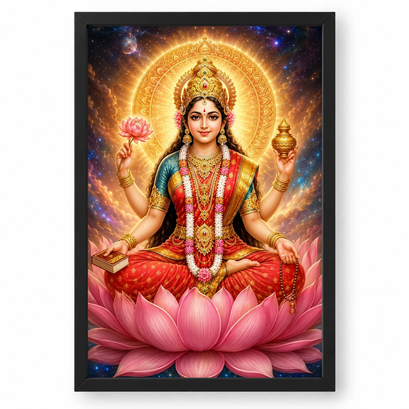 Gayatri Devi Cosmic Celestial Aura Photo Frame