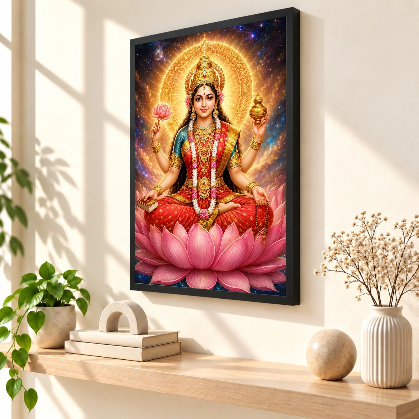 Gayatri Devi Cosmic Celestial Aura Photo Frame, view 2