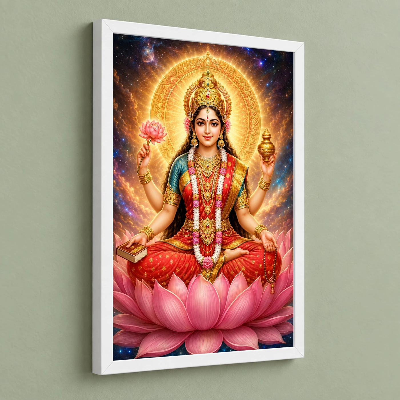 Gayatri Devi Cosmic Celestial Aura Photo Frame, view 5