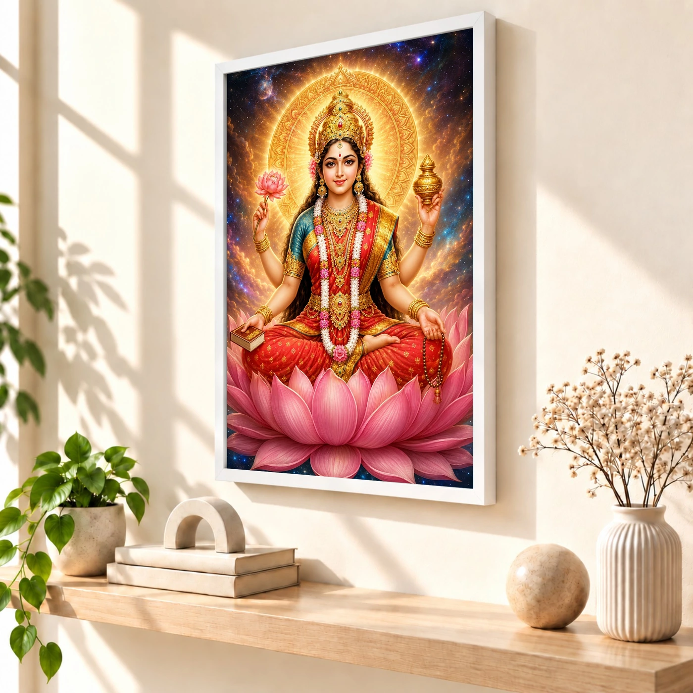 Gayatri Devi Cosmic Celestial Aura Photo Frame, view 7