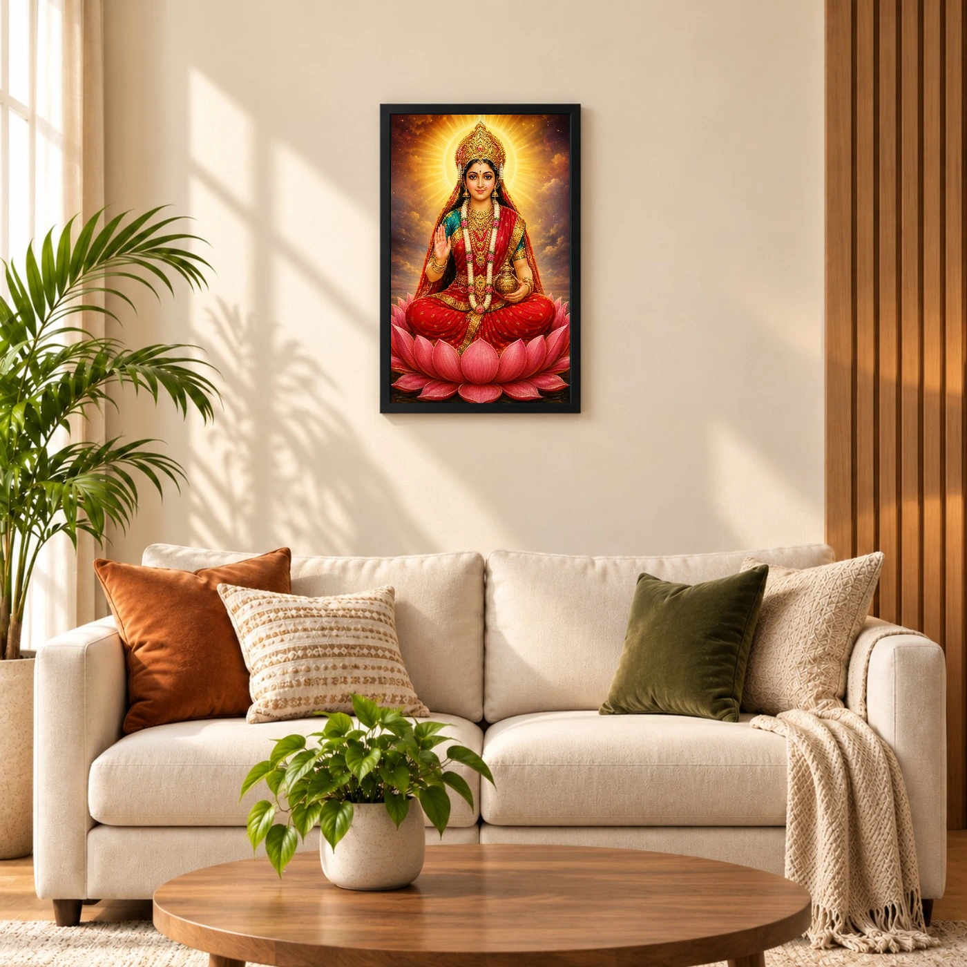 Gayatri Devi Peaceful Home Mandir Composition Photo Frame, view 8