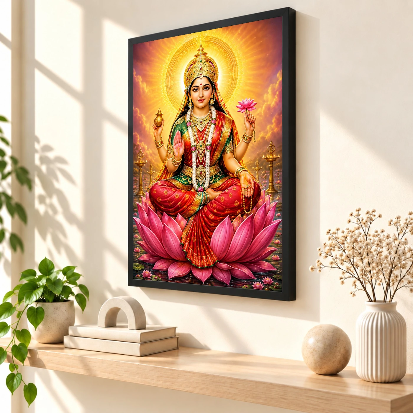 Gayatri Devi Royal Jewel-Toned Portrait Photo Frame, view 2