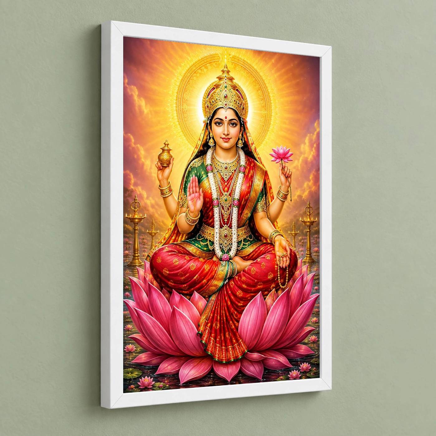 Gayatri Devi Royal Jewel-Toned Portrait Photo Frame, view 5