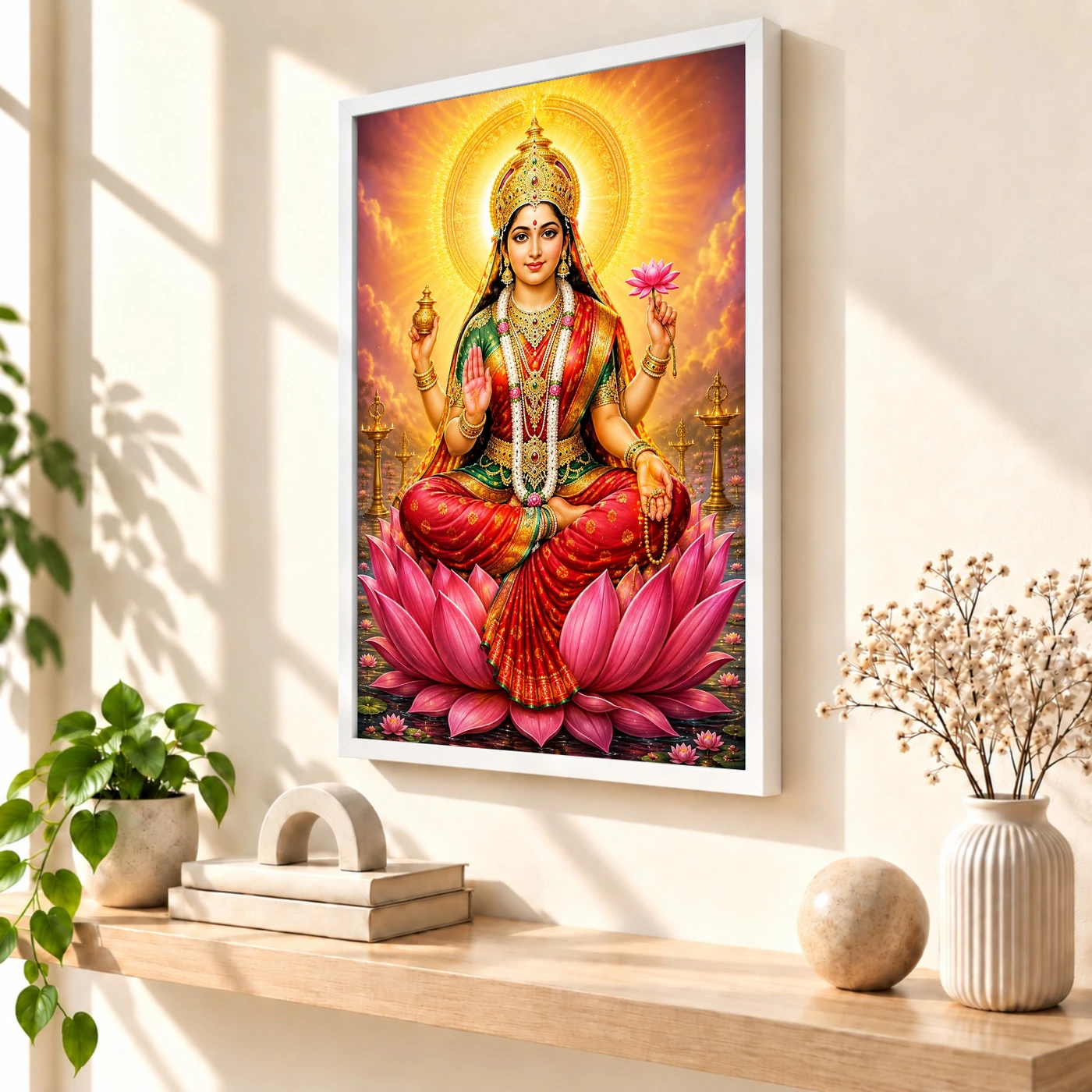 Gayatri Devi Royal Jewel-Toned Portrait Photo Frame, view 7