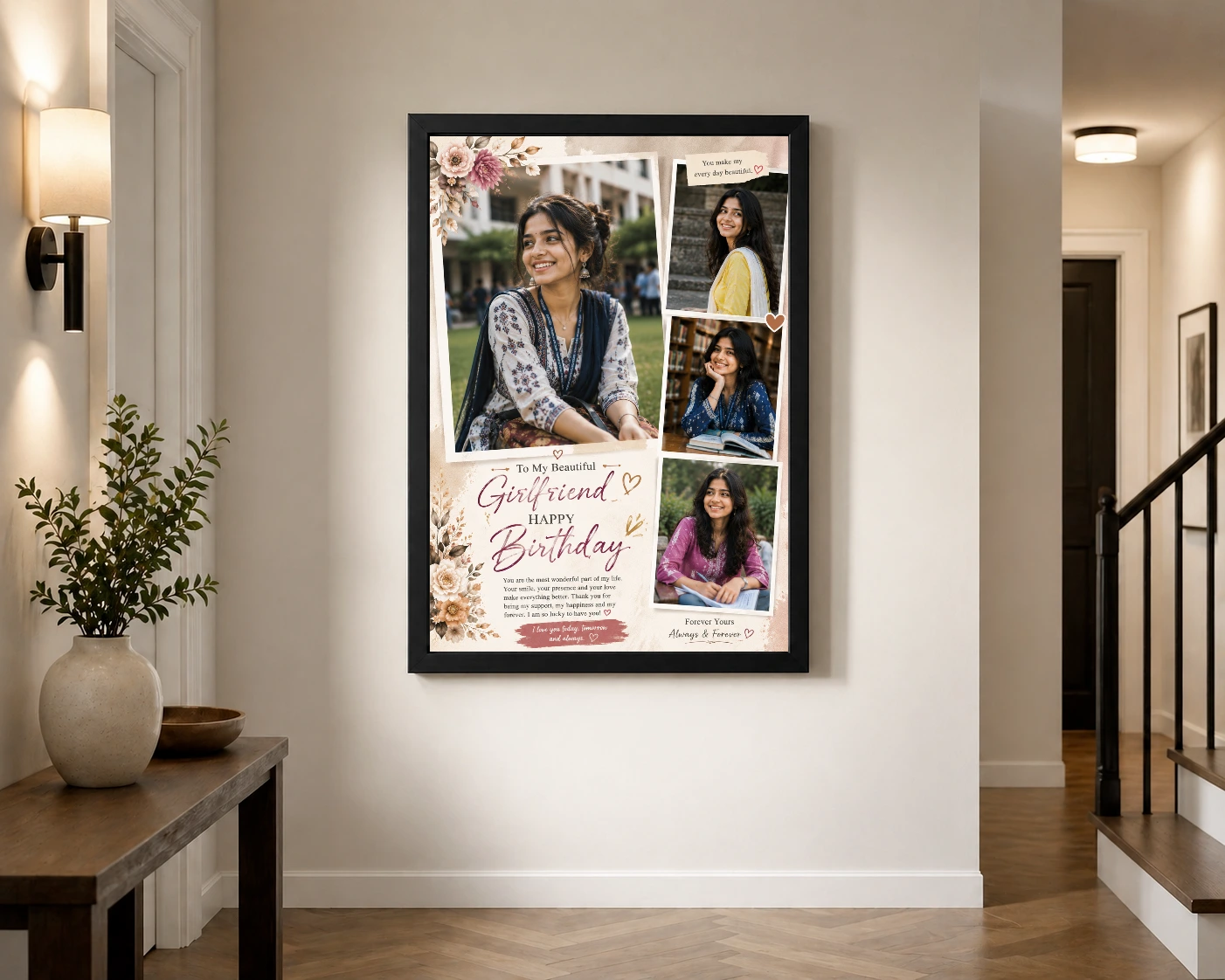 Girlfriend Birthday Photo Frame, view 2