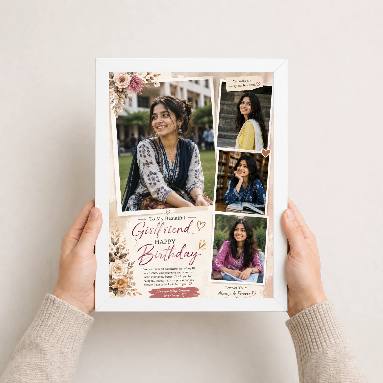 Girlfriend Birthday Photo Frame, view 7