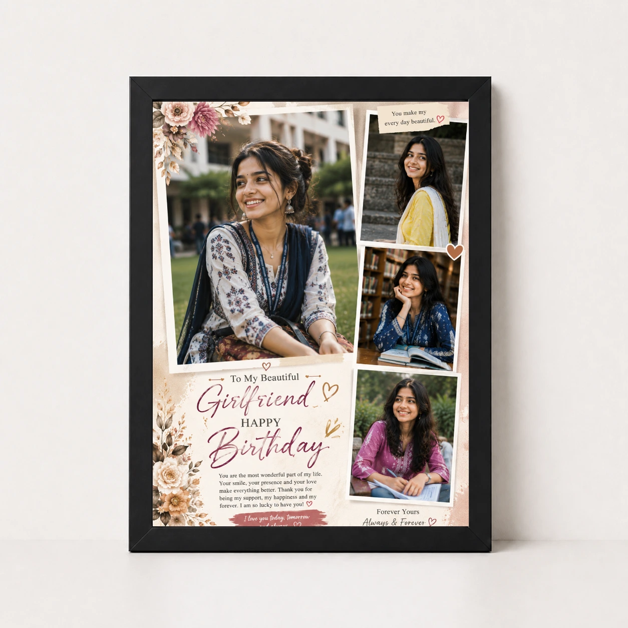 Girlfriend Birthday Photo Frame, view 9