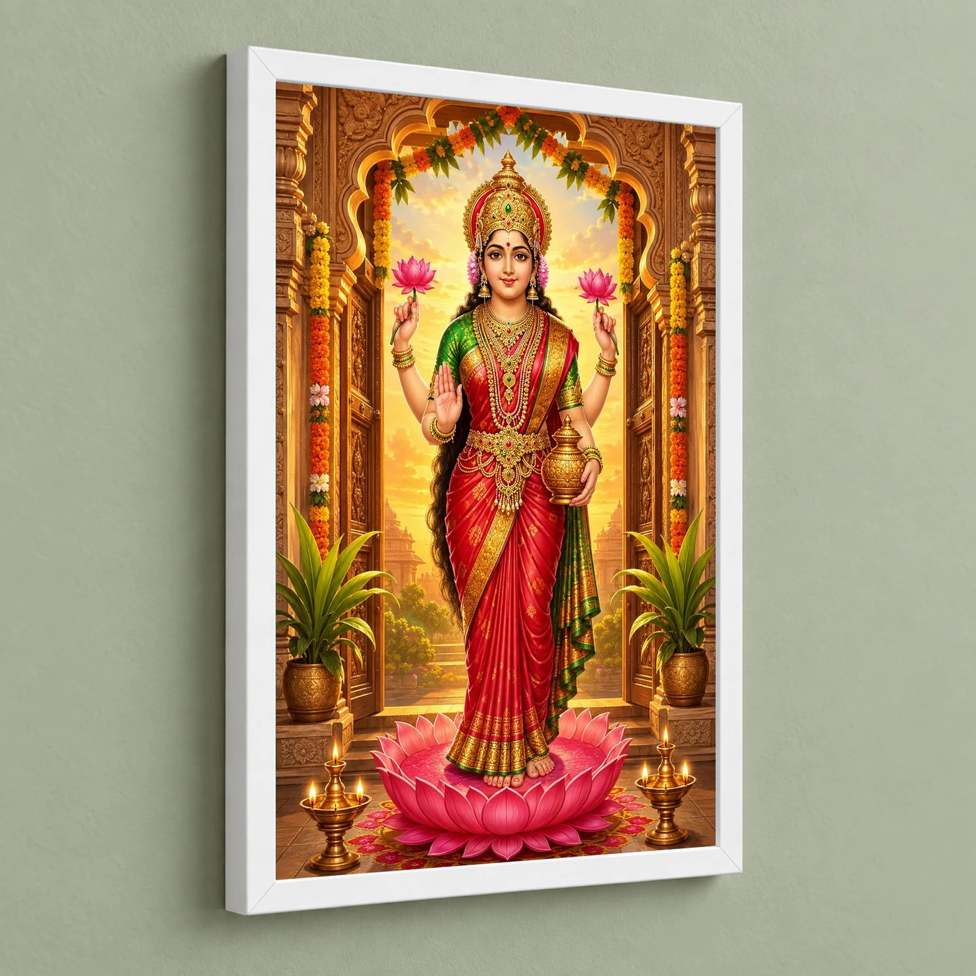 God Lakshmi — Auspicious Entrance Blessings Frame, view 5