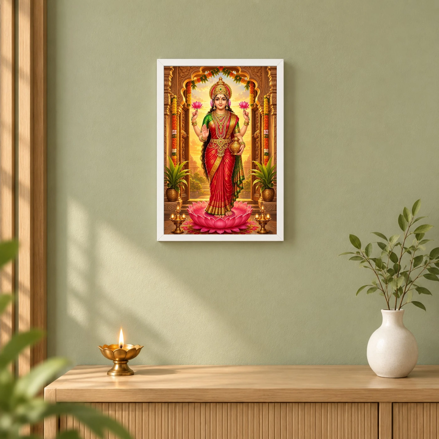 God Lakshmi — Auspicious Entrance Blessings Frame, view 6