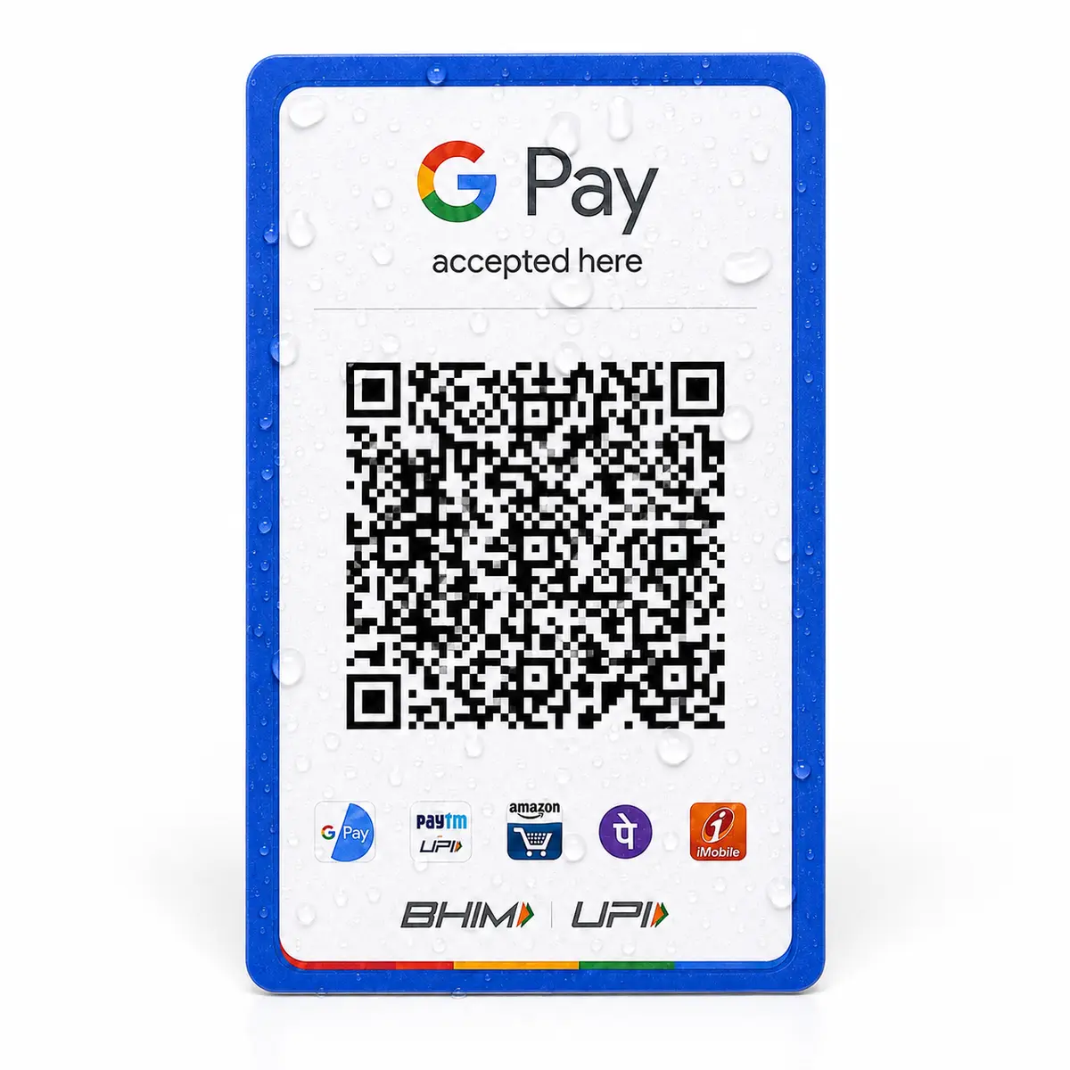 Google Pay QR Code PVC Card, view 4