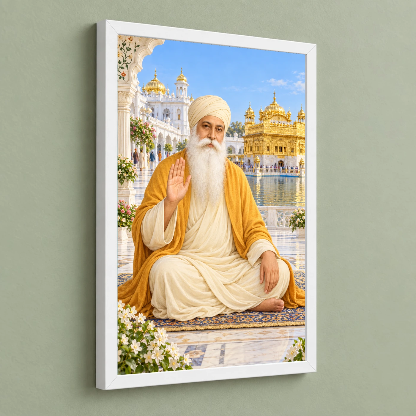 Guru Nanak Dev Heritage Temple Architecture Backdrop Photo Frame, view 5