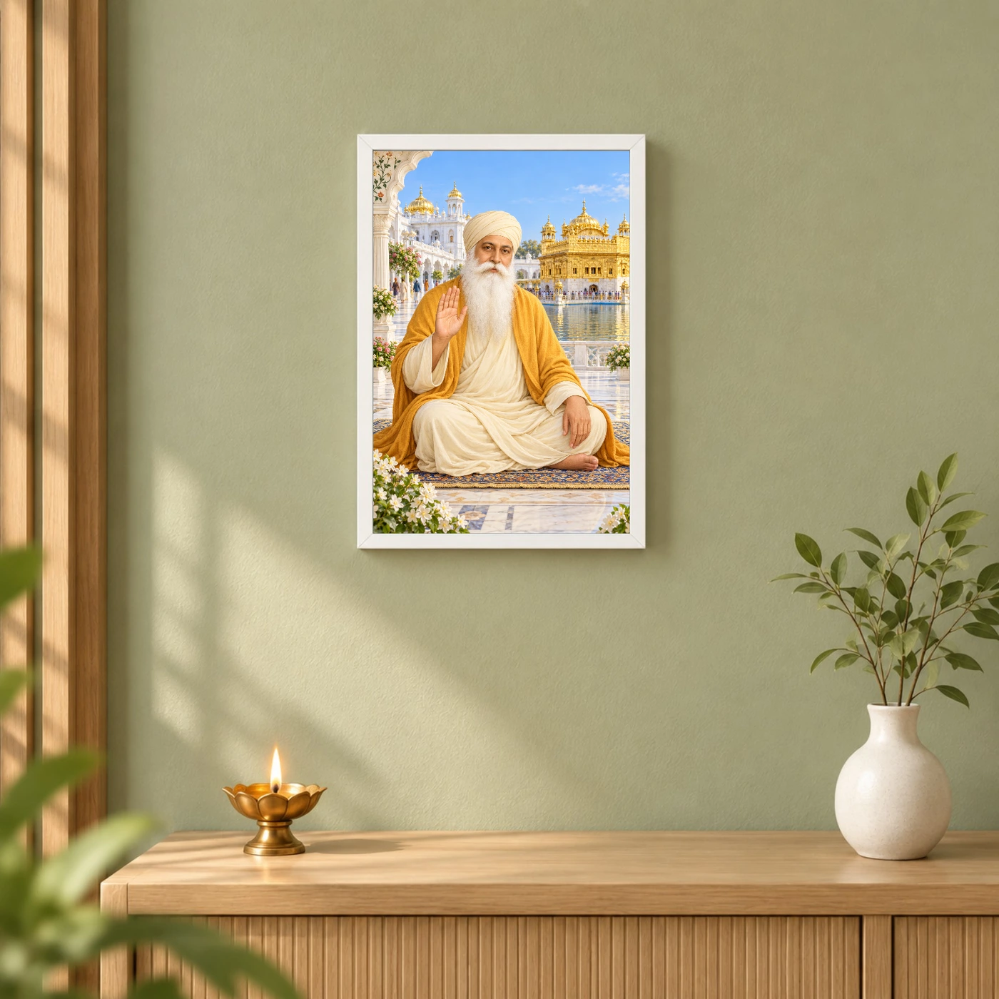 Guru Nanak Dev Heritage Temple Architecture Backdrop Photo Frame, view 6