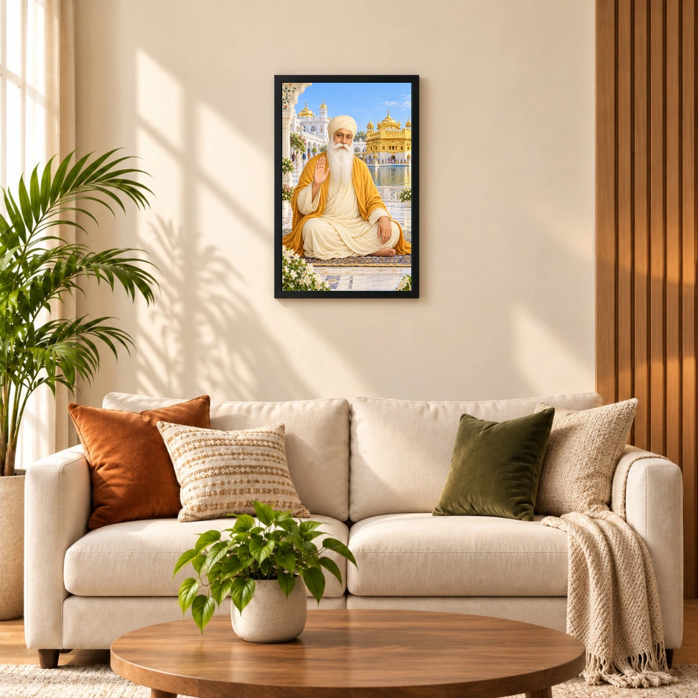 Guru Nanak Dev Heritage Temple Architecture Backdrop Photo Frame, view 8