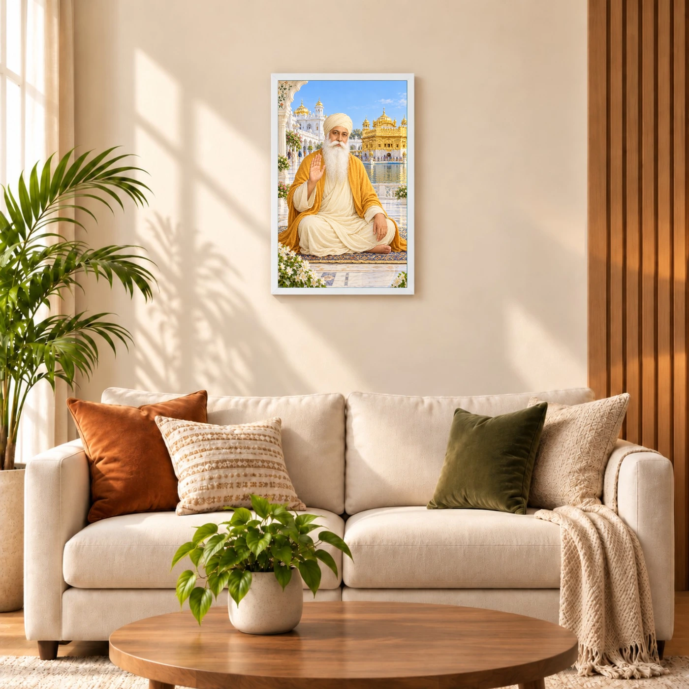 Guru Nanak Dev Heritage Temple Architecture Backdrop Photo Frame, view 9