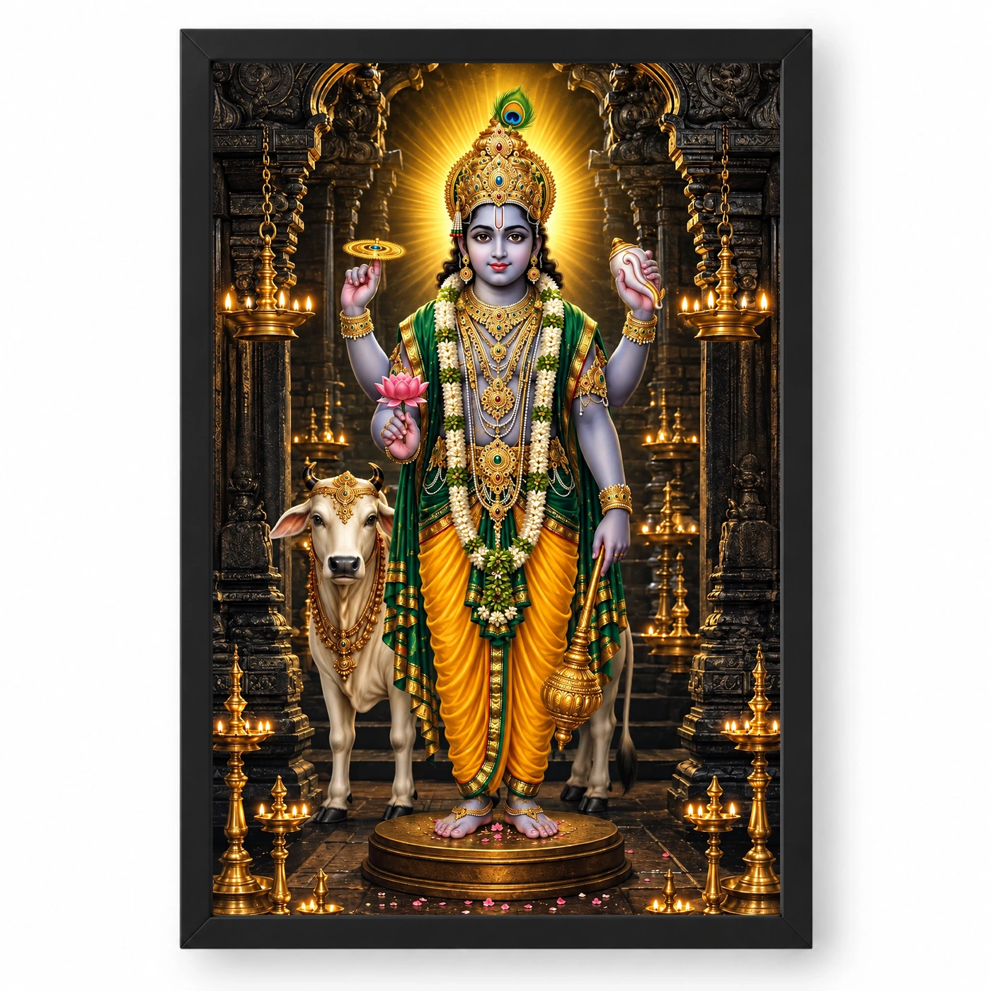 Guruvayurappan Kerala Temple Photo Frame