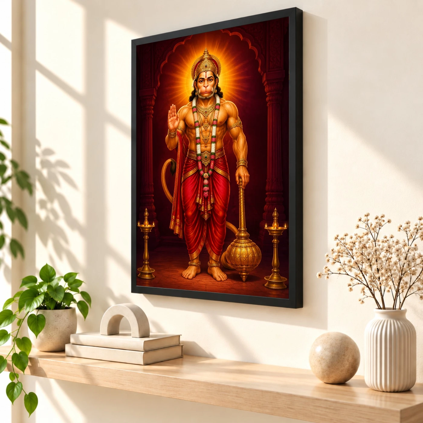 Hanuman Ji — Gada Blessings Frame, view 2