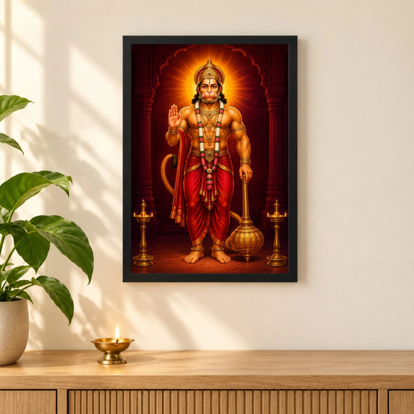 Hanuman Ji — Gada Blessings Frame, view 3