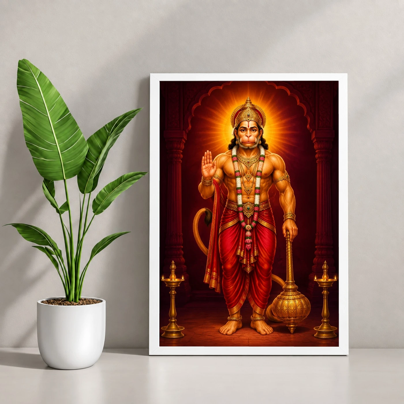 Hanuman Ji — Gada Blessings Frame, view 4