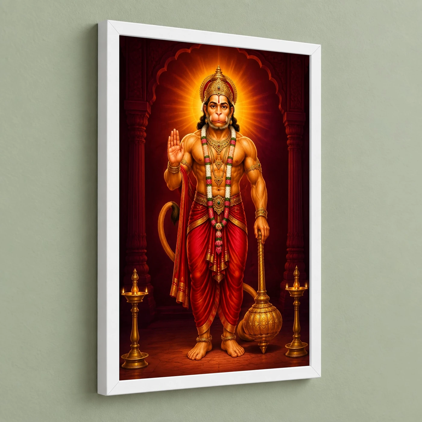 Hanuman Ji — Gada Blessings Frame, view 5