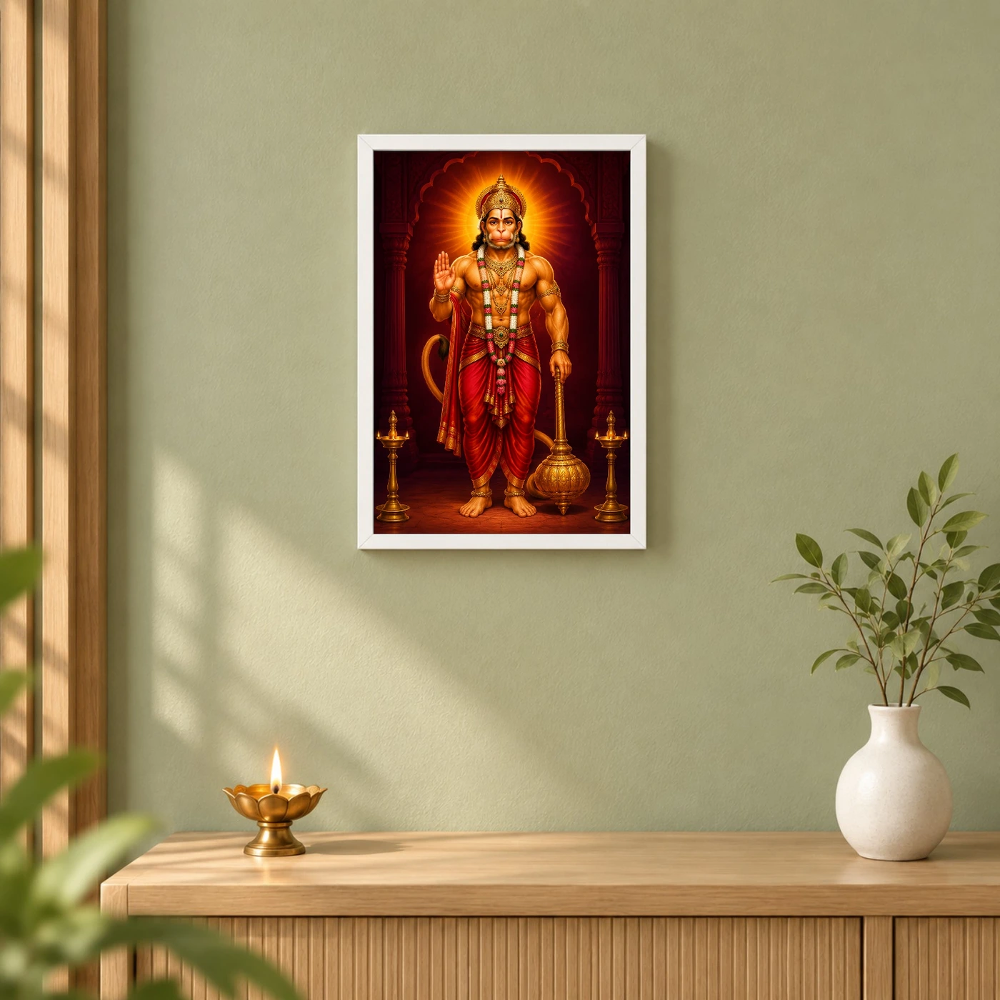 Hanuman Ji — Gada Blessings Frame, view 6