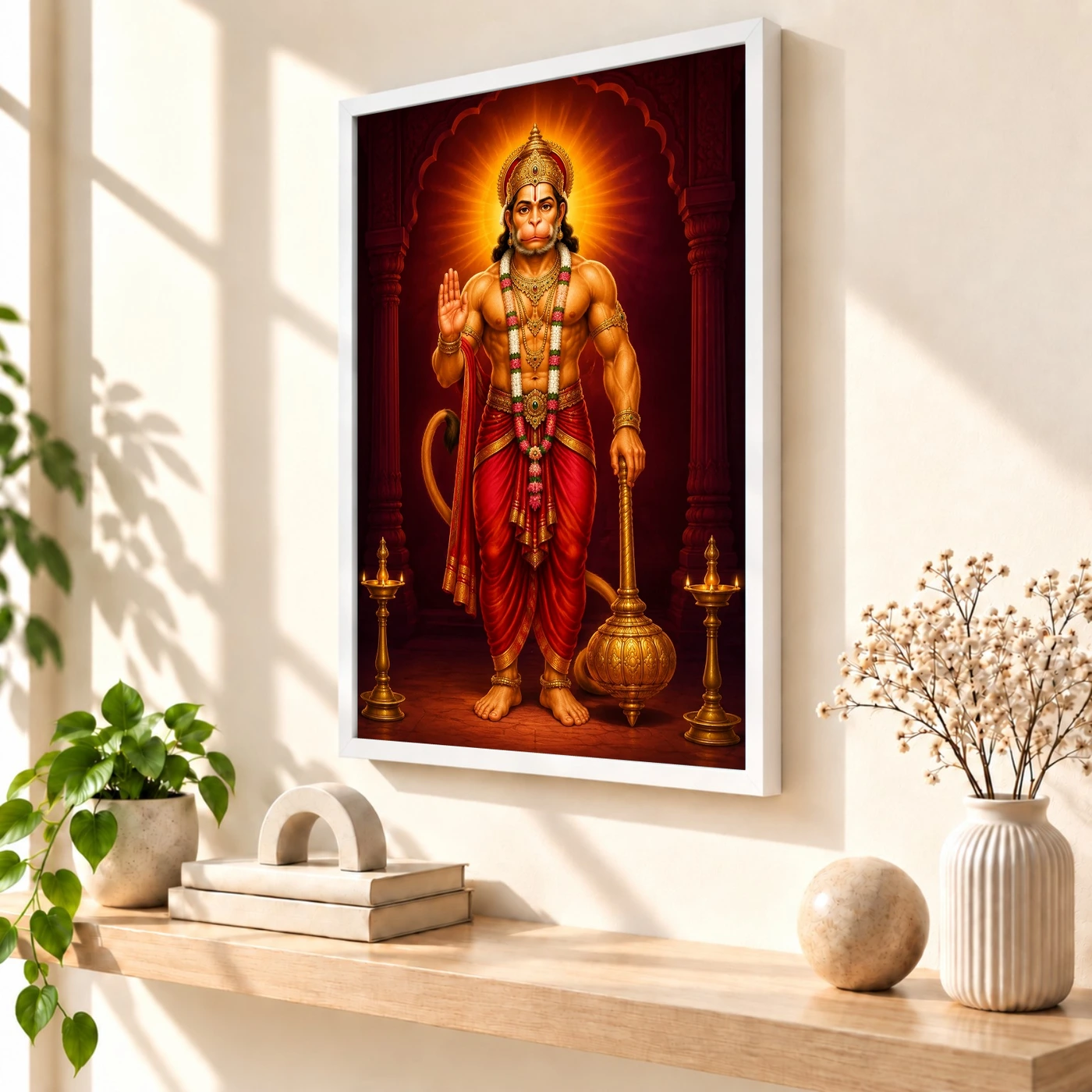 Hanuman Ji — Gada Blessings Frame, view 7
