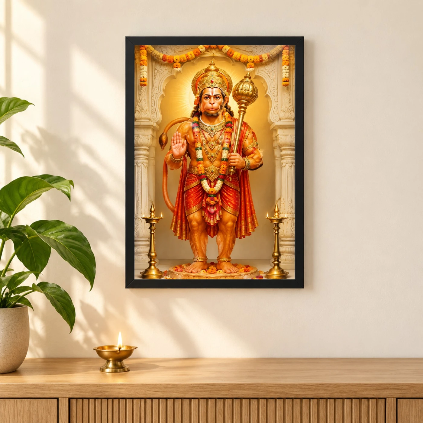 Hanuman Ji — Hanuman Jayanti Temple Frame, view 3