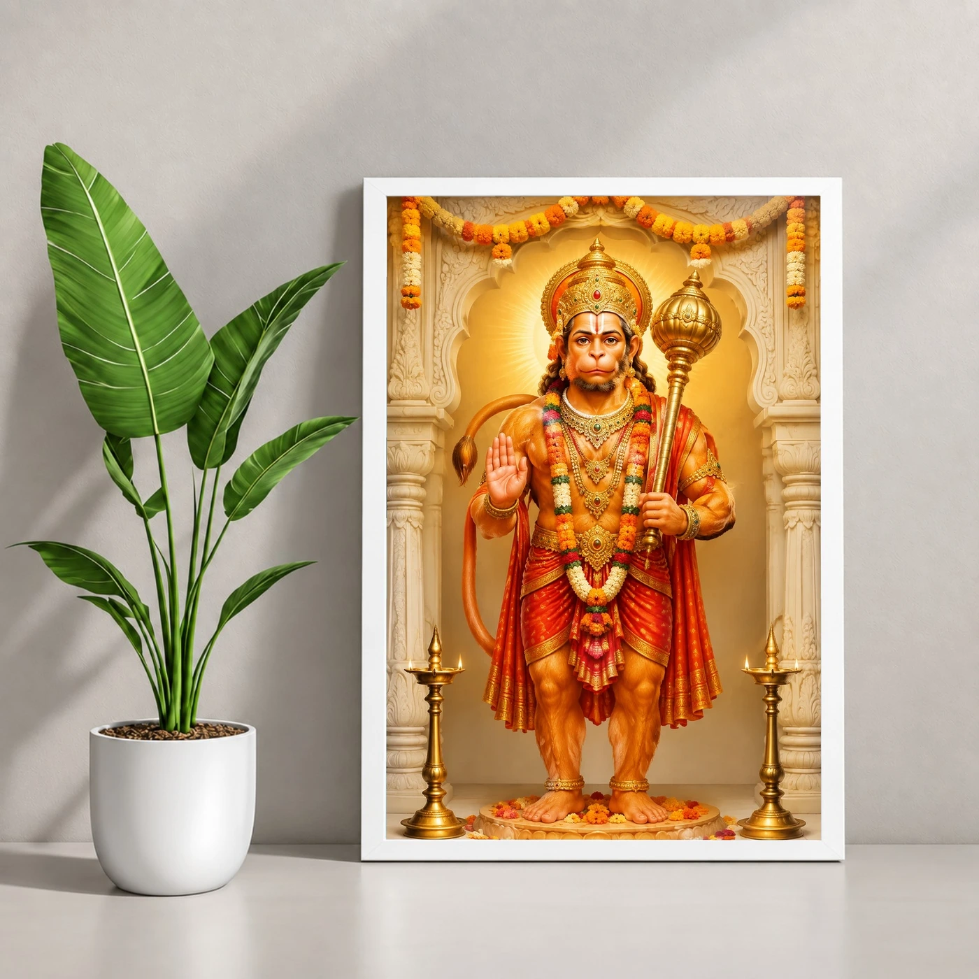 Hanuman Ji — Hanuman Jayanti Temple Frame, view 4