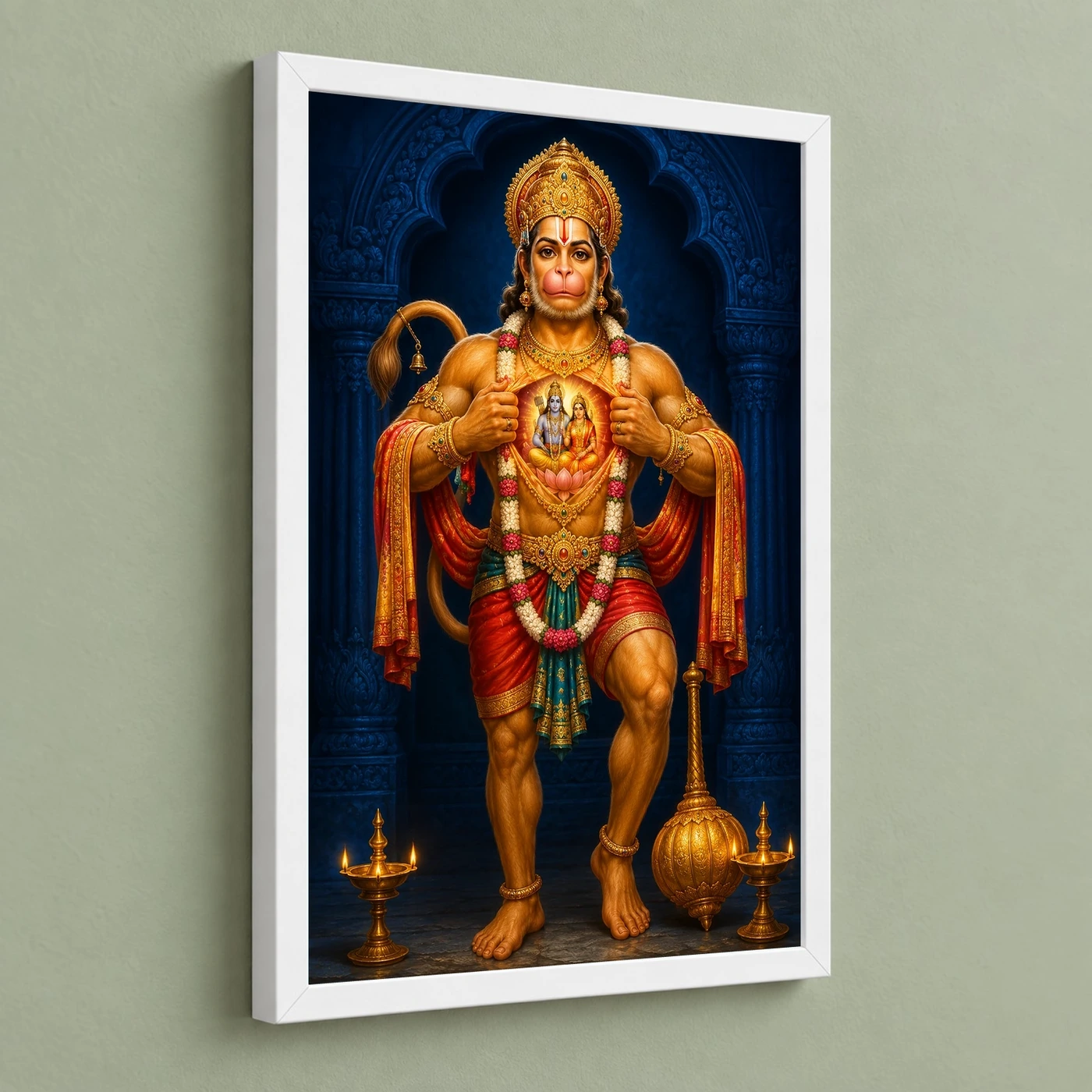 Hanuman — Ram Sita in Heart Frame, view 5