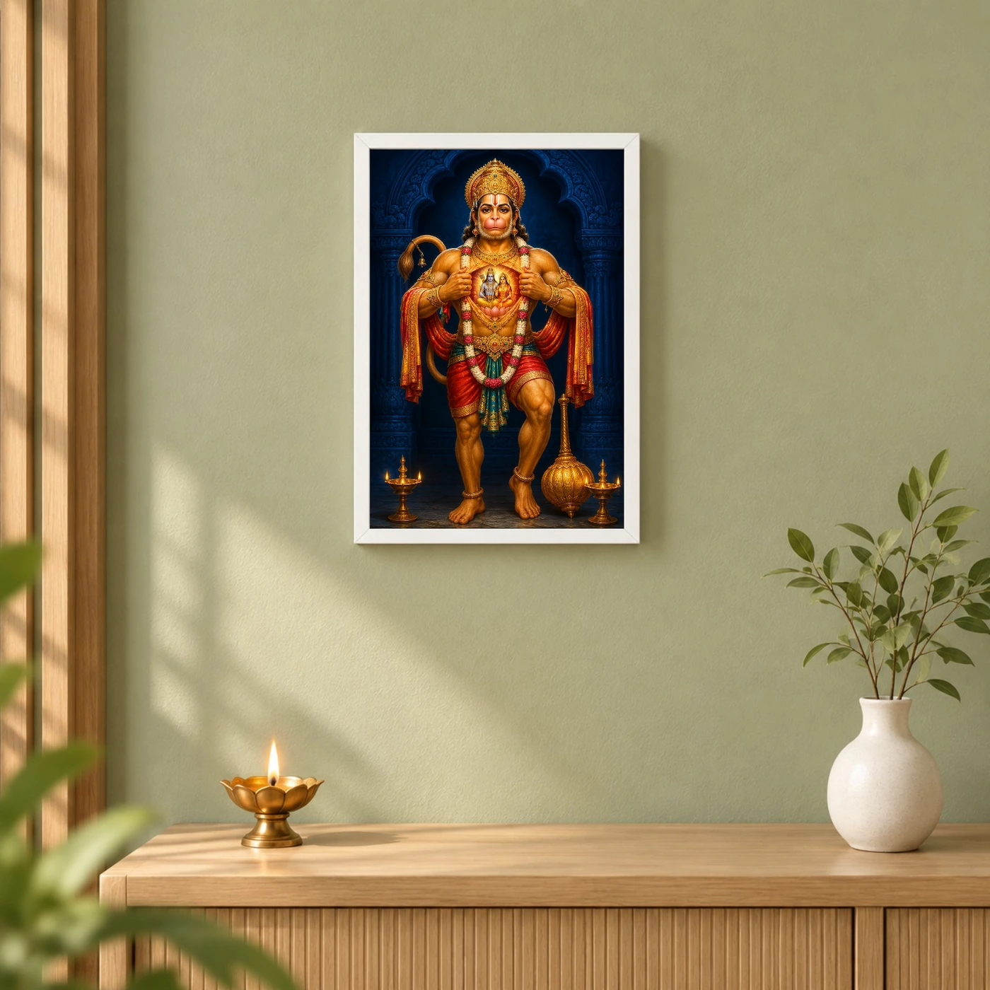 Hanuman — Ram Sita in Heart Frame, view 6