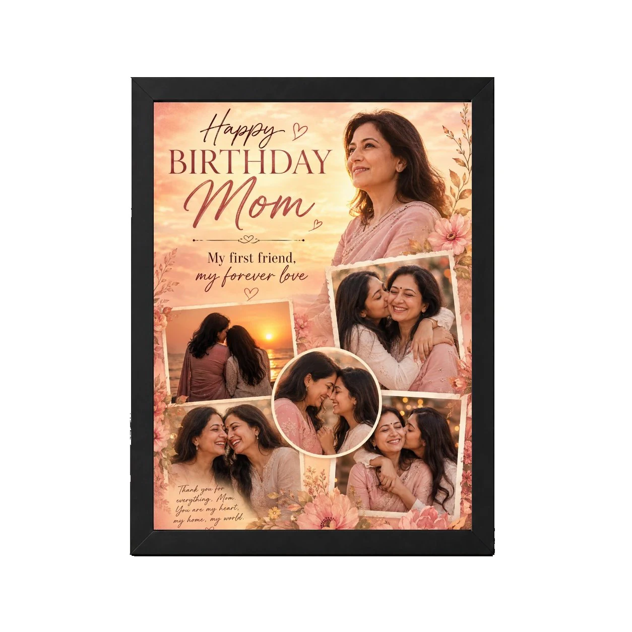 Happy Birthday Mom Photo Frame