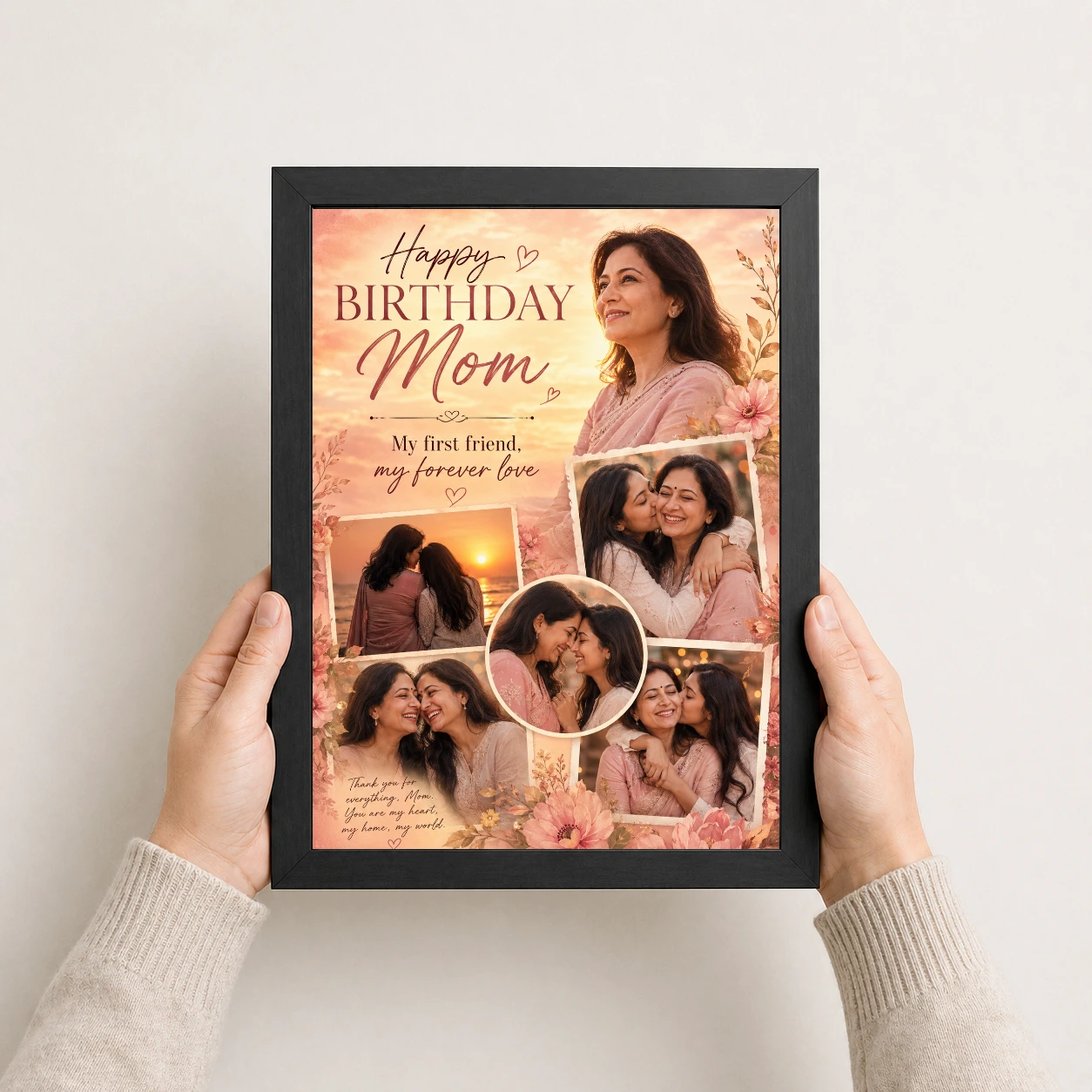Happy Birthday Mom Photo Frame, view 3