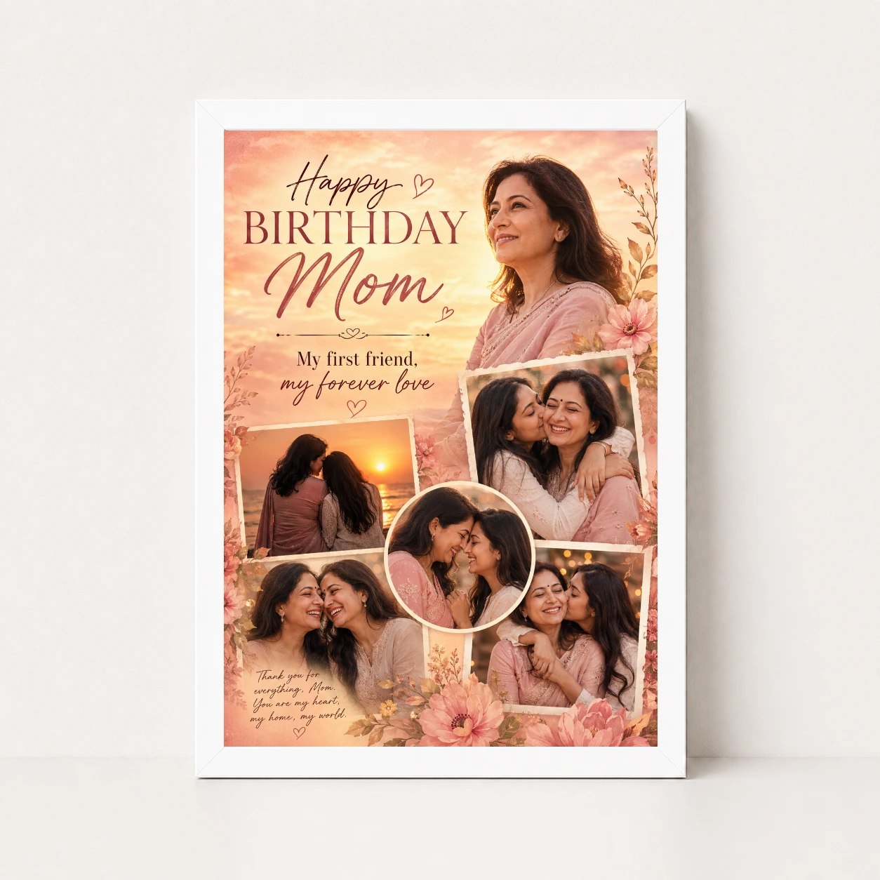 Happy Birthday Mom Photo Frame, view 5