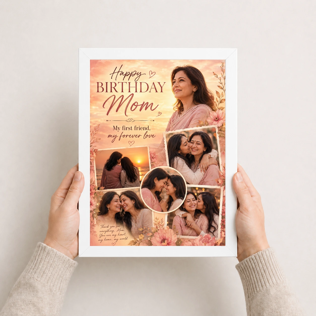 Happy Birthday Mom Photo Frame, view 7