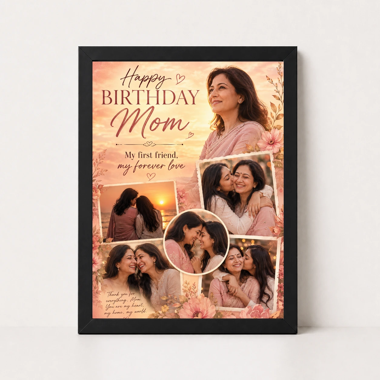 Happy Birthday Mom Photo Frame, view 9