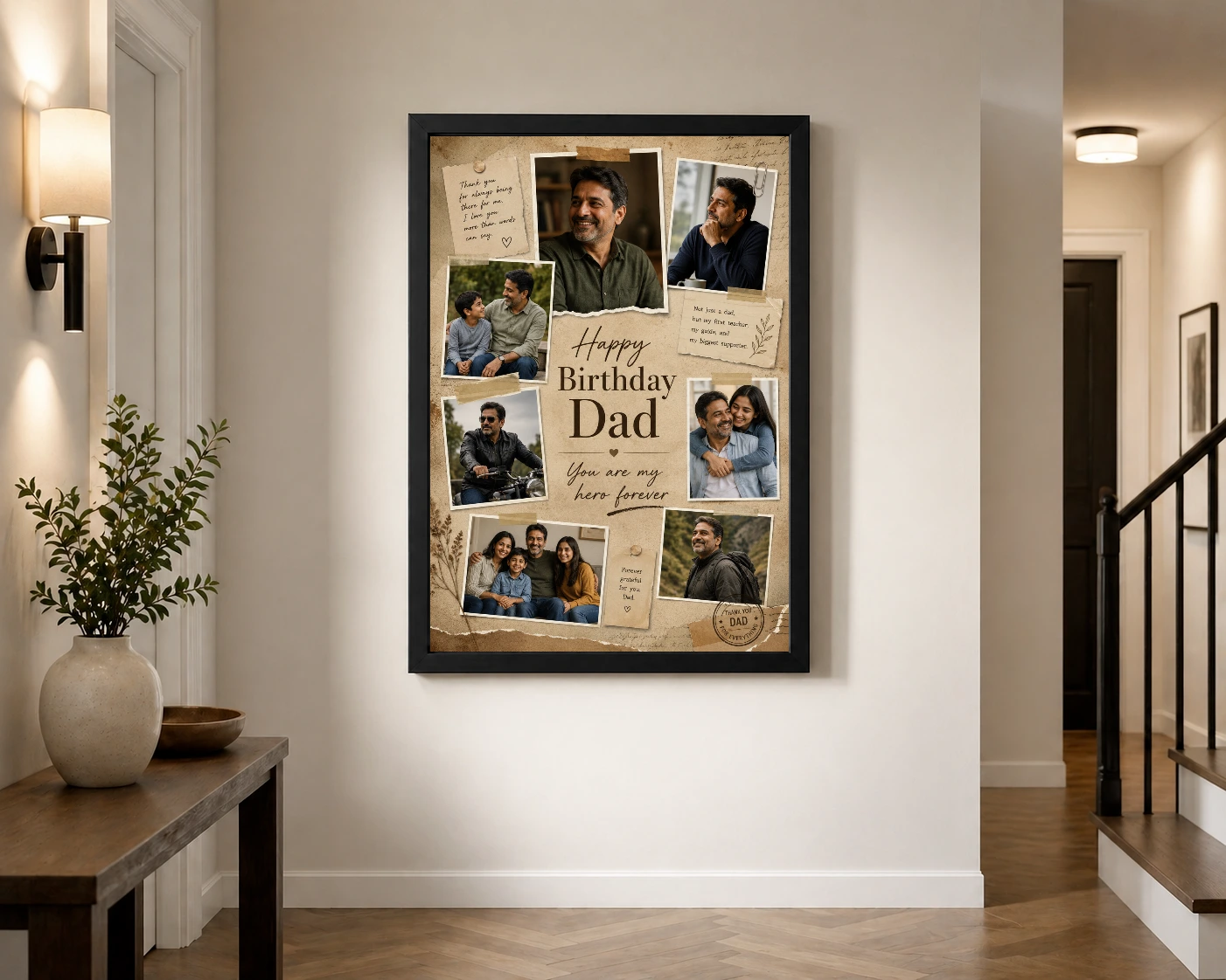 Happy Birthday Papa Photo Frame, view 2