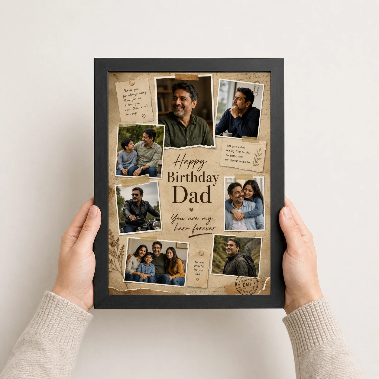 Happy Birthday Papa Photo Frame, view 3