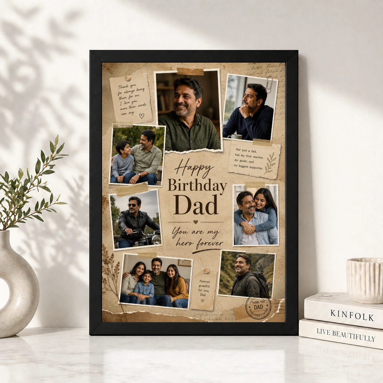 Happy Birthday Papa Photo Frame, view 4