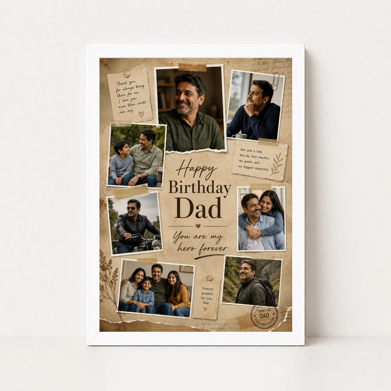 Happy Birthday Papa Photo Frame, view 5
