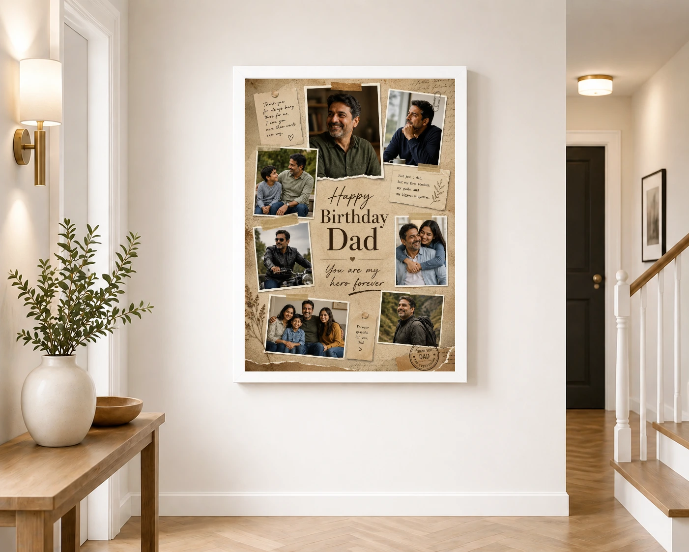 Happy Birthday Papa Photo Frame, view 6