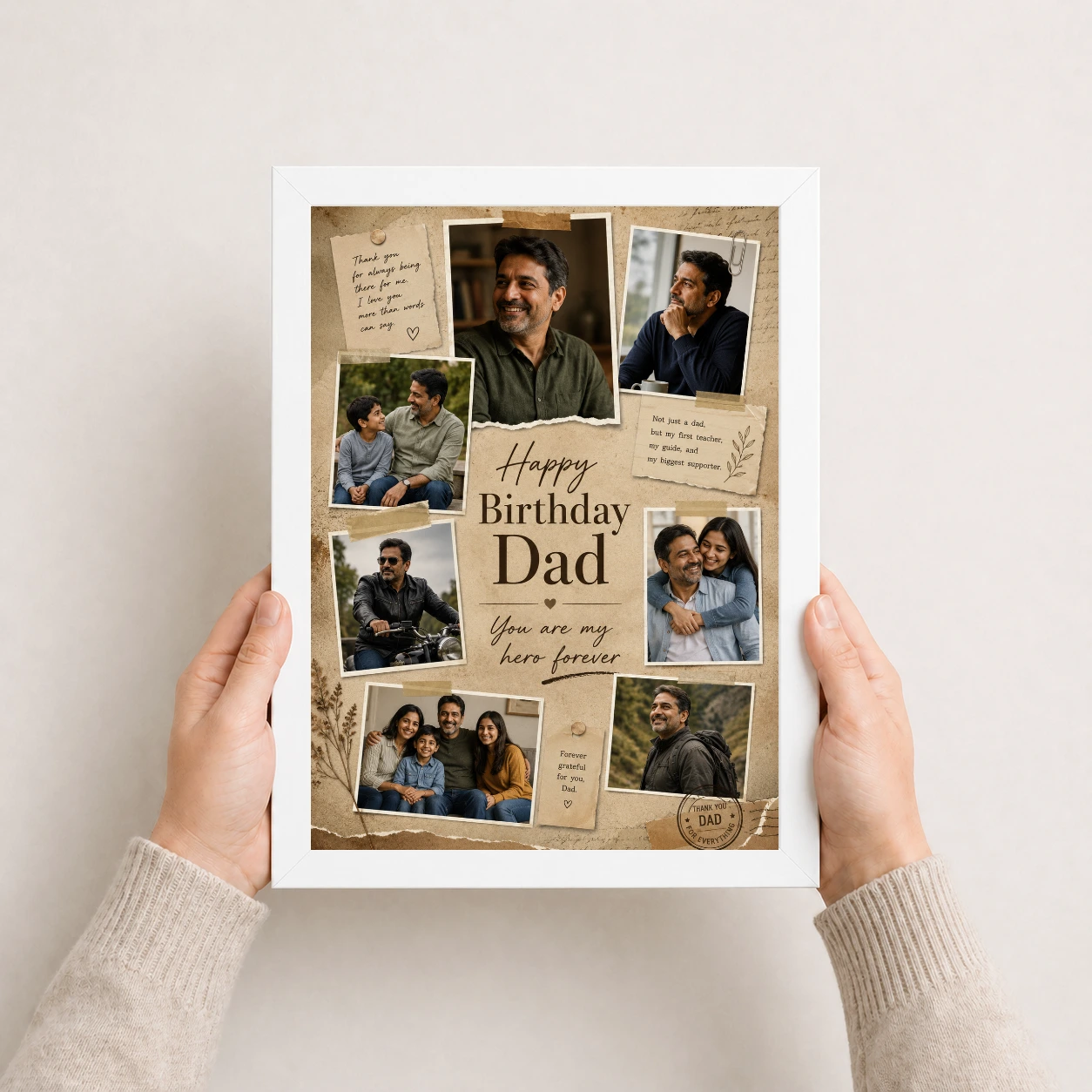 Happy Birthday Papa Photo Frame, view 7