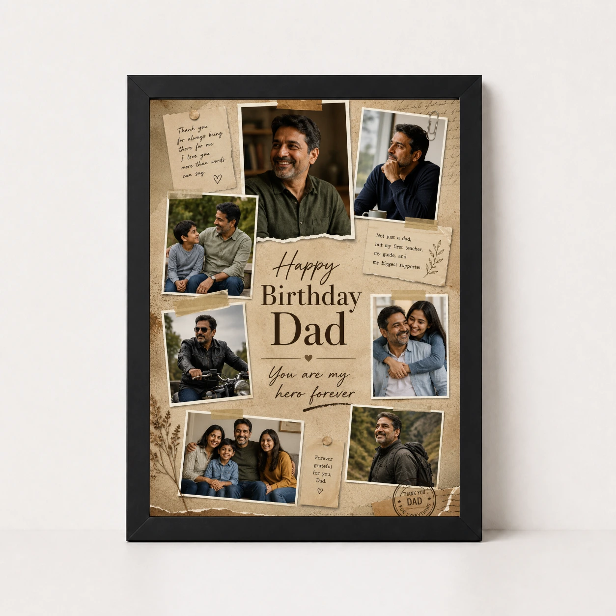 Happy Birthday Papa Photo Frame, view 9