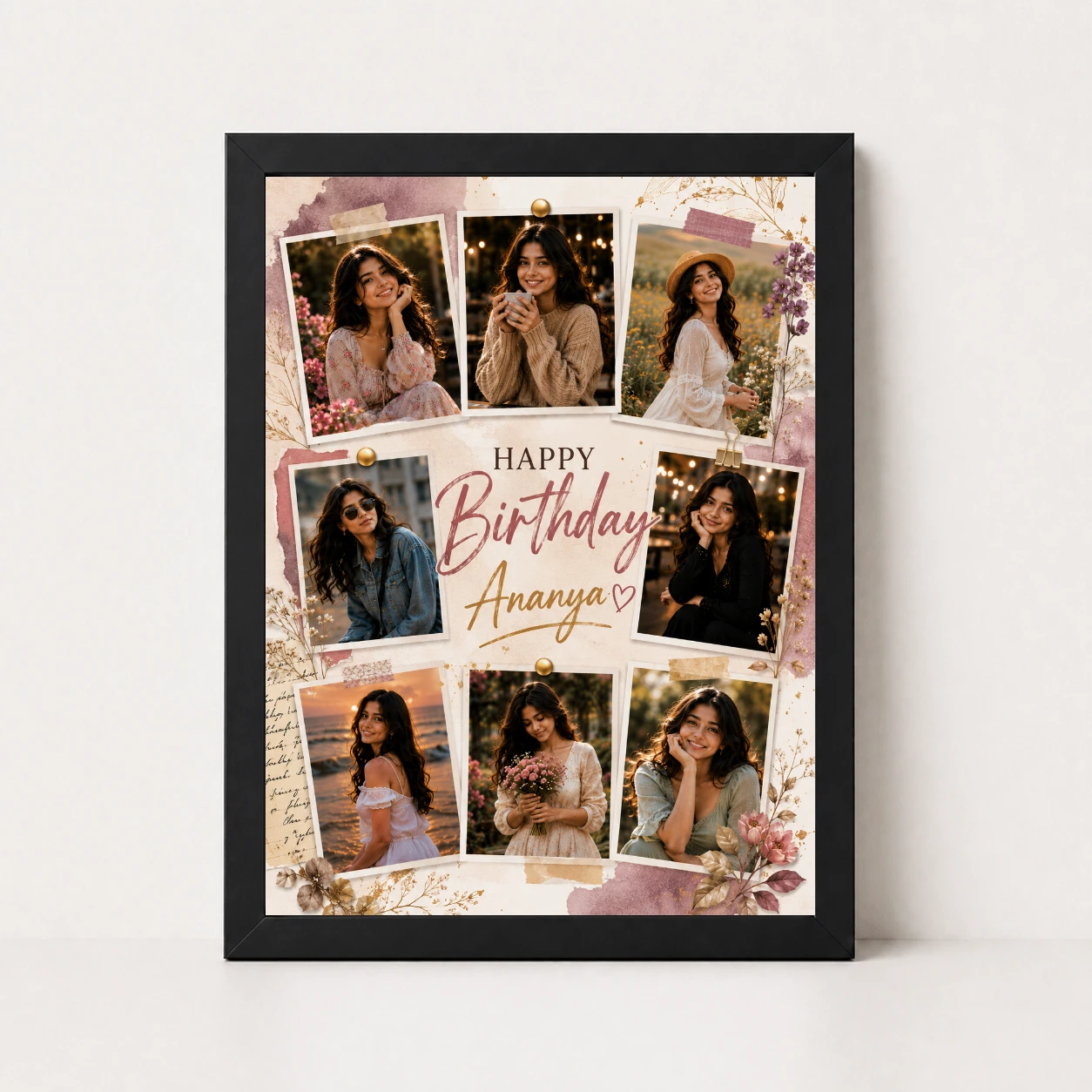 Happy Birthday Photo Frame with Custom Name, view 9