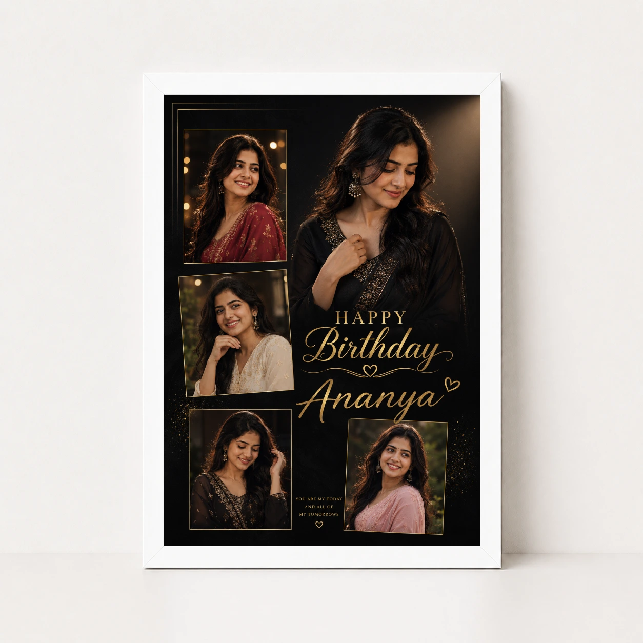 Happy Birthday Wife Photo Frame Elegant Theme, view 5
