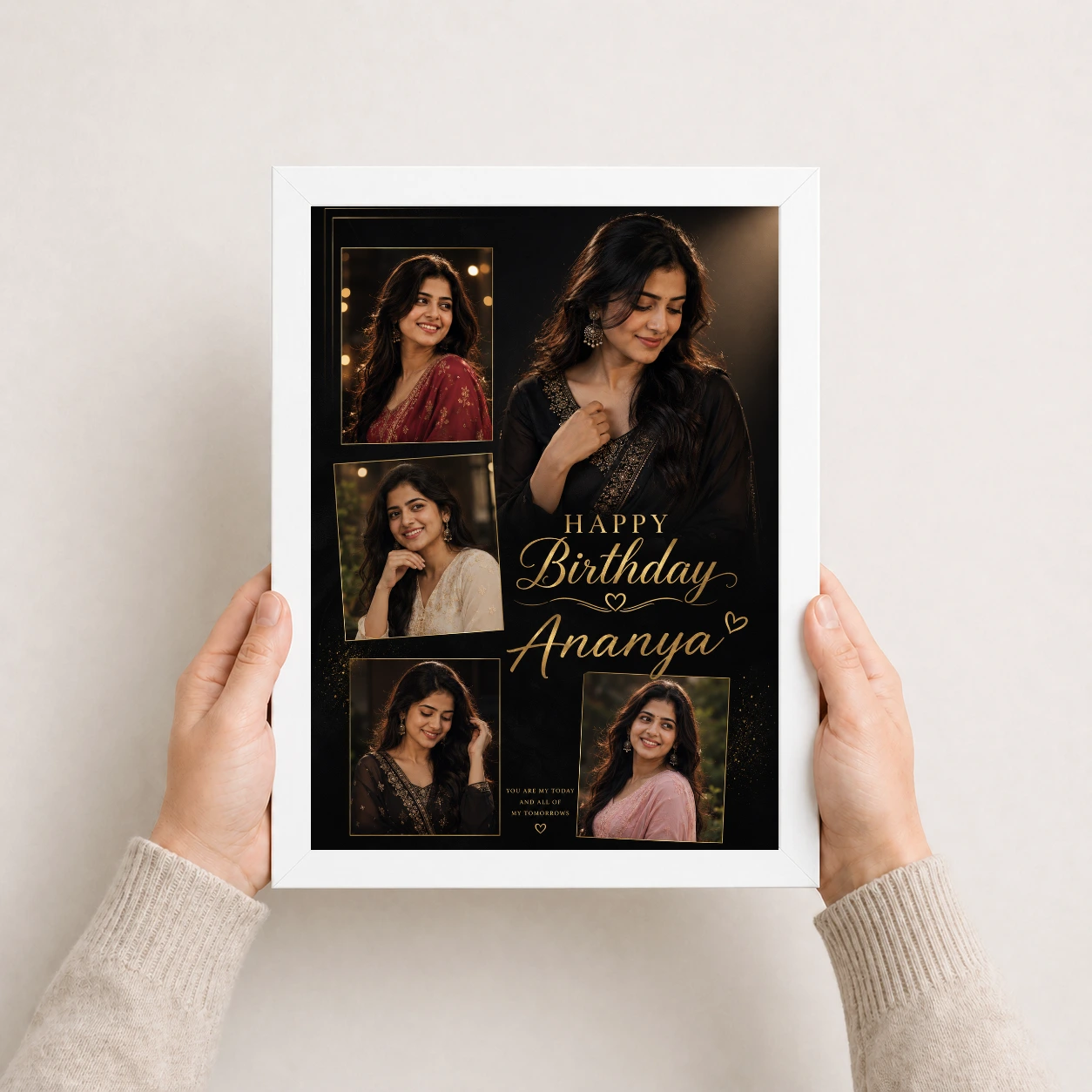 Happy Birthday Wife Photo Frame Elegant Theme, view 7