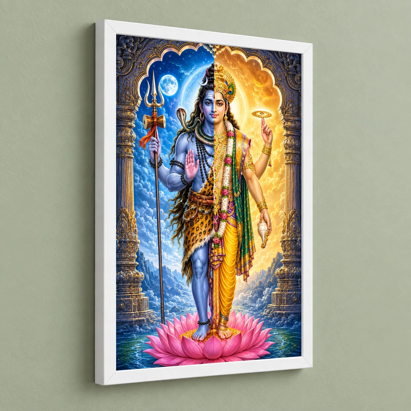 Harihara Shiva Vishnu Divine Unity Photo Frame, view 5