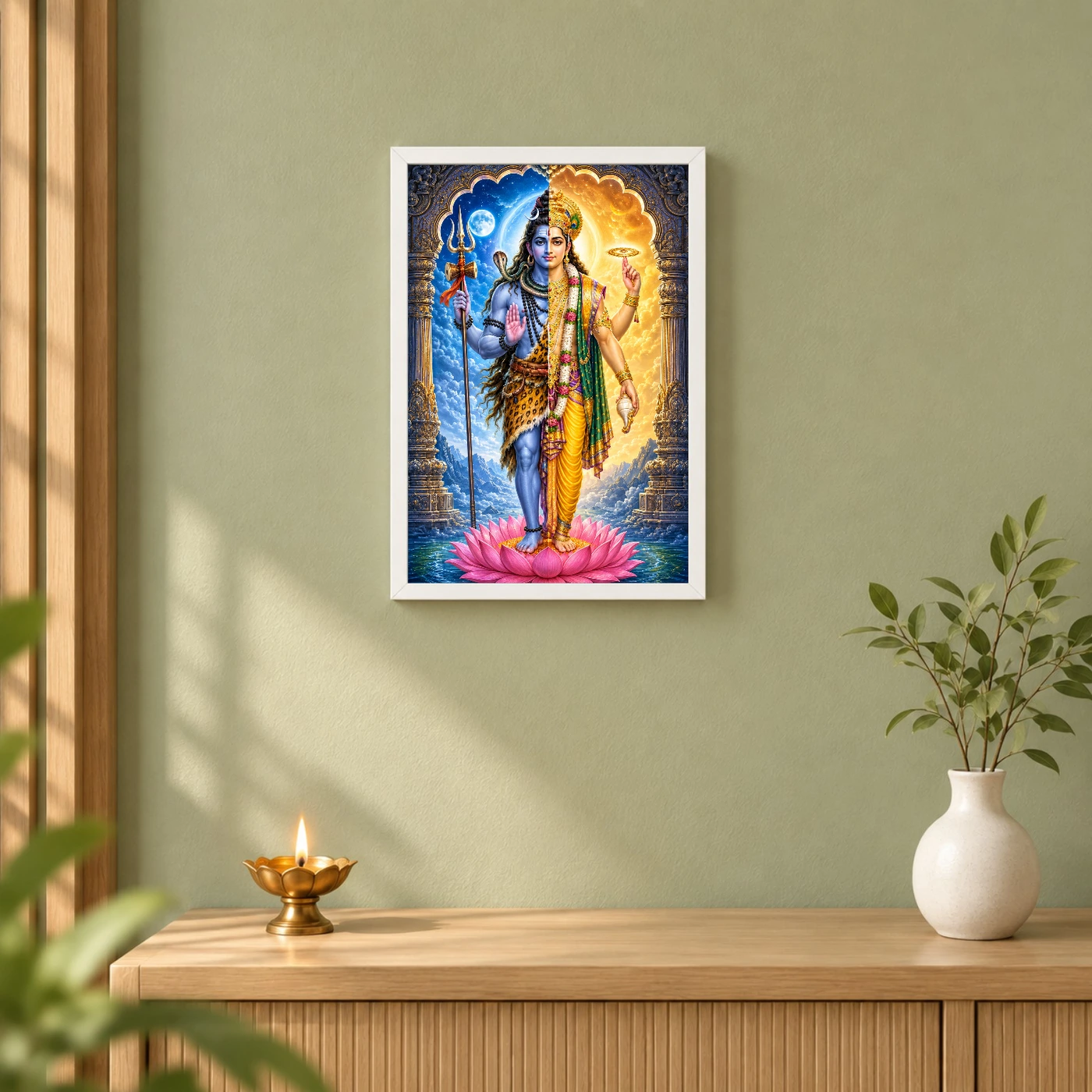Harihara Shiva Vishnu Divine Unity Photo Frame, view 6